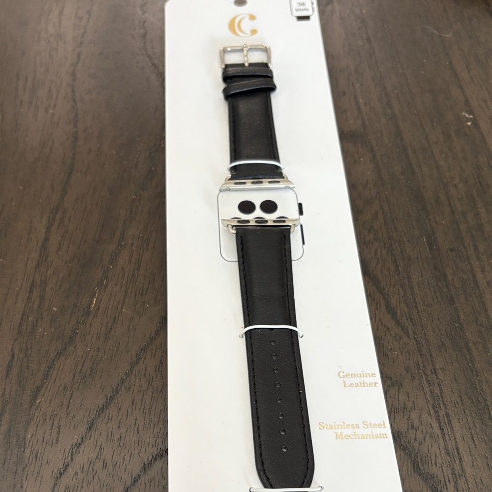 Charming Charlie Black Leather Watch Band